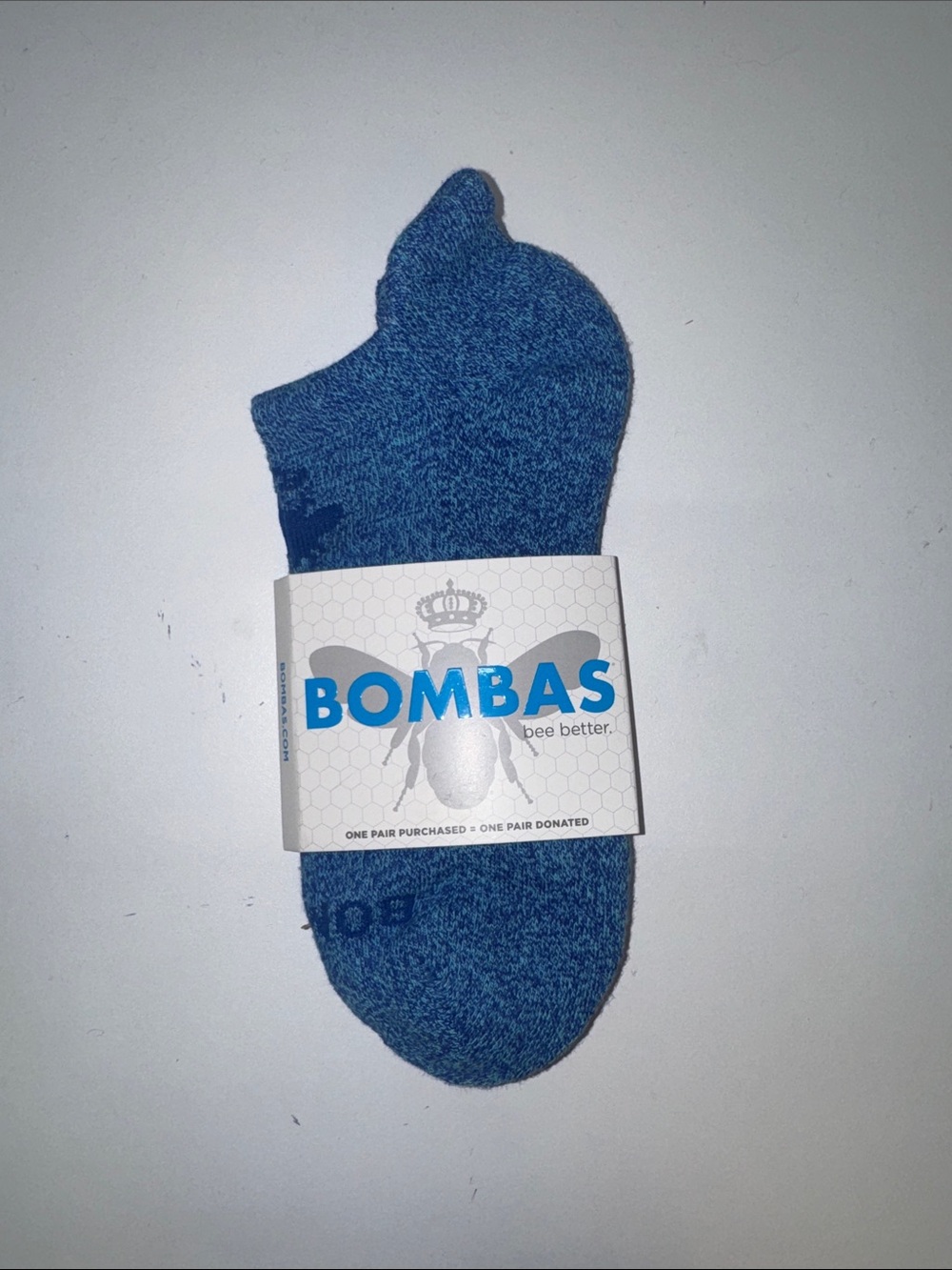 Bombas Low-Cut Socks in Heather Blue